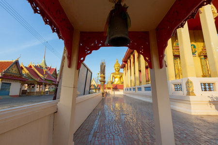 Buddha Ketmongkol Temple of the Thew Prasat Phichit Province, Attractions Ancient culture and religion in Thailandの写真素材