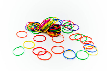 colorful elastic bandの写真素材