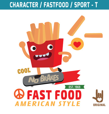 French fries mascot character design,
fastfood concept, t-shirt graphics
vector,flat,icon,design,
skater,sport,illustration,funky,snack,cartoon,のイラスト素材