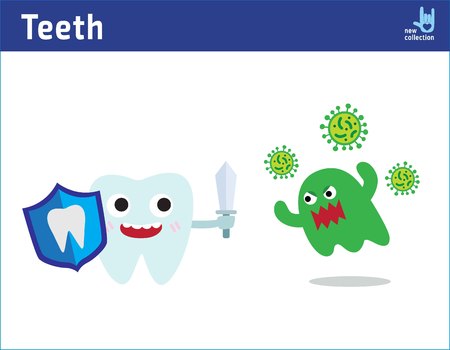 Healthy teeth conceptのイラスト素材