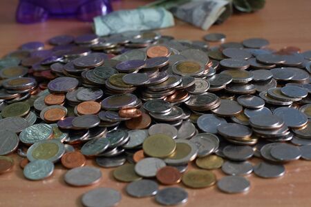 Coins is Thailand baht Asia