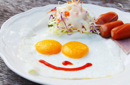 breakfast on the tebleの写真素材