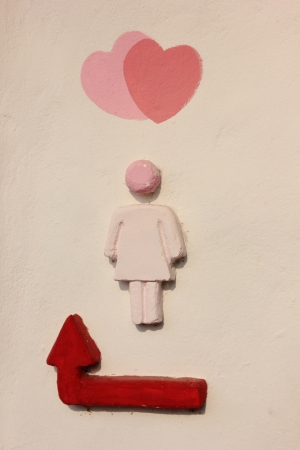 Sign symbol women bathroomの写真素材