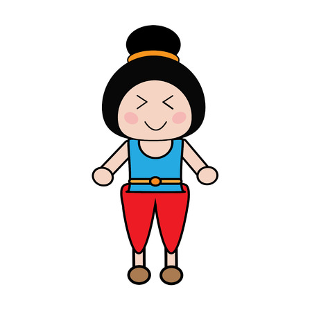 Illustration Thailand little girlのイラスト素材