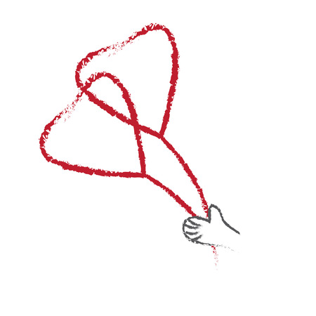 Vector Handle balloonsのイラスト素材
