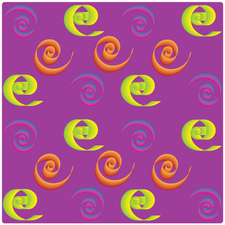 vector colorful on purple backgroundのイラスト素材