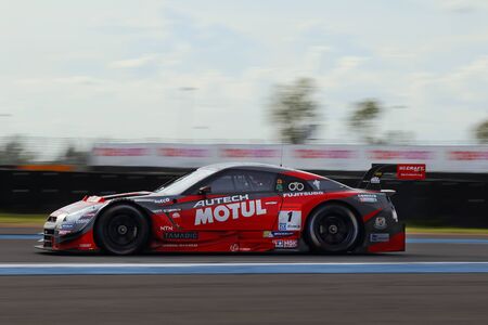 Buriram, Thailand - June 21, 2015: The final round for the BURIRAM SUPER GT RACE, Round 3 of the 2015 AUTOBACS SUPER GT series, was held at the Chang International Circuit Buriram Thailand.のeditorial素材