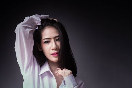 Asian girl of portrait photographyの写真素材