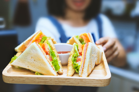 Sandwich ready to eat.の写真素材