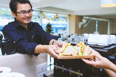 Sandwich ready to eat.の写真素材