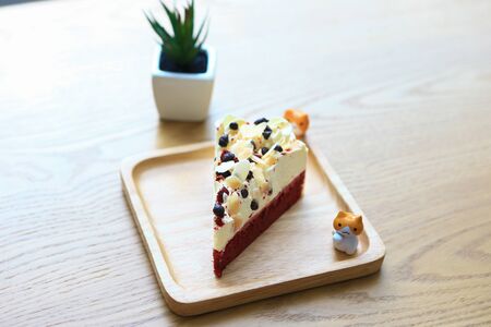 Almond vanilla cake の写真素材
