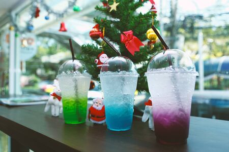 colorful italian sodaの写真素材