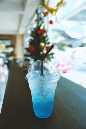 Blue sodaの写真素材
