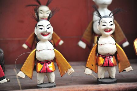 puppet made of woodのeditorial素材