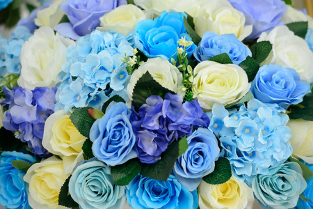 Beautiful flowers background for wedding sceneの写真素材