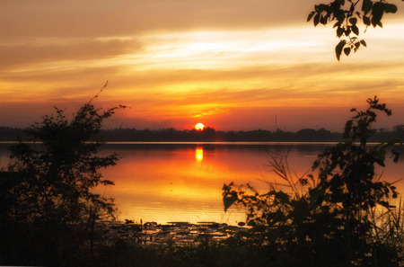 Scenic view of beautiful sunsetの写真素材