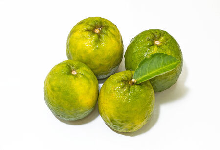 Citrus sinensis orange on basketの写真素材