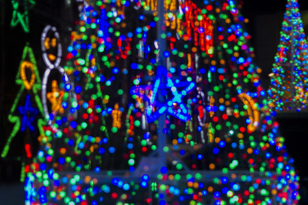 Abstract circular bokeh backgroundの写真素材