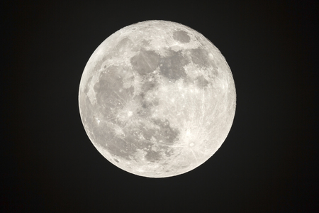 Full moon on the dark night