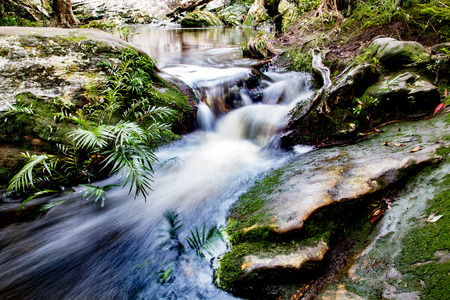 waterfall in deep forest in thailand