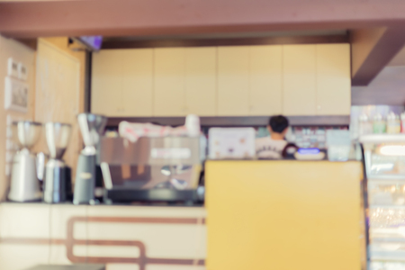 Blurred of coffee shop andcafe for backgoundの写真素材