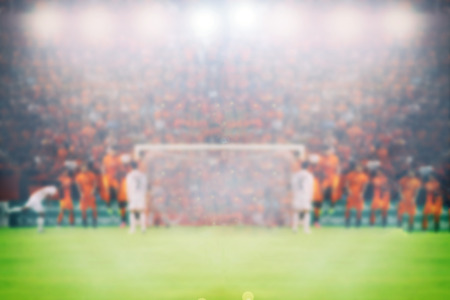 Soccer and football stadium for championship win for Blurry backgroundの写真素材