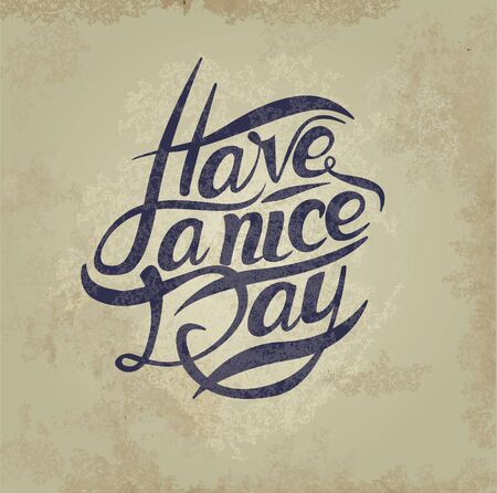 Postcard with text have a nice dayのイラスト素材