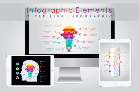 Infographic Elements and Communication Conceptのイラスト素材