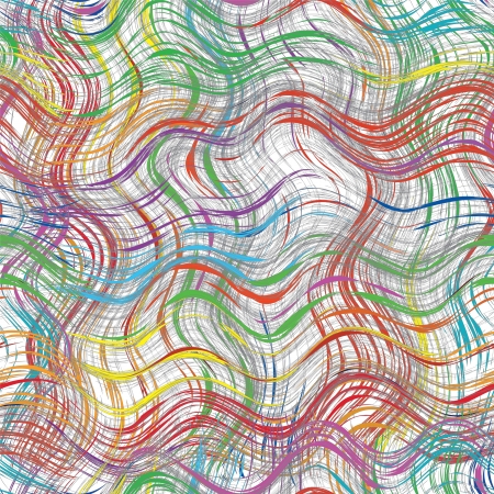 Grunge wavy striped colorful seamless backgroundのイラスト素材