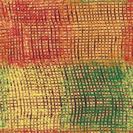 Seamless grunge striped and checkered knitwear colorful cloth textuteのイラスト素材