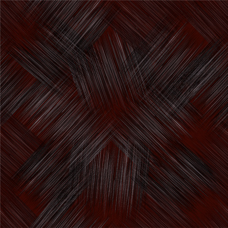 Seamless diagonal pattern with grunge striped black and white square elements on brown backdropのイラスト素材