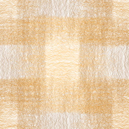 Seamless checkered pattern with grunge striped weave wavy elements in brown, orange, white colors for web designのイラスト素材