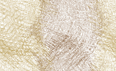 Seamless wavy grid pattern with arc grunge stain ,stripe intersecting elements in brown, beige colors on white background for web designのイラスト素材