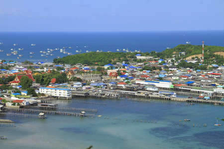 Beautiful seascape of blue sea and skyの写真素材