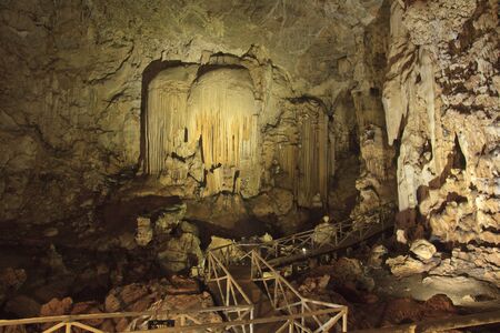 Inside the Cave called  PHATAT Cave  in Kanchanaburi province,Thailand の写真素材