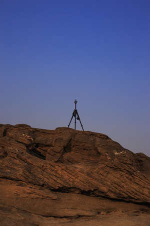 Tripod on the rear view 