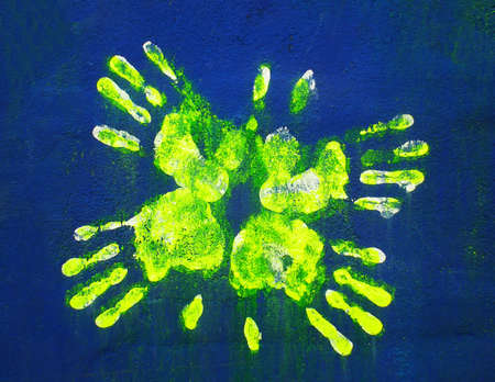 The handwriting on the wallの写真素材