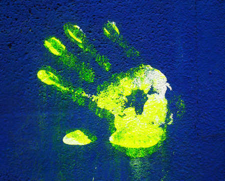 The handwriting on the wallの写真素材