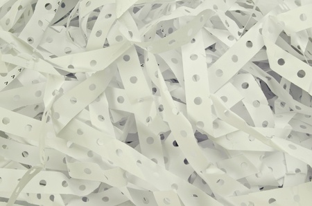 Closeup of shredded paper documentsの写真素材