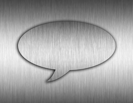 Speech Metal backgroundの写真素材