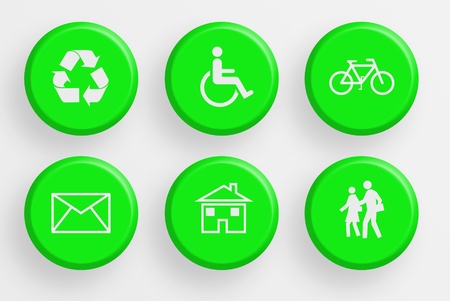 icon buttonの写真素材