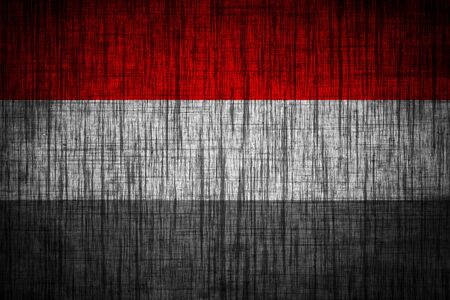 yemen  flag  wood textureの写真素材