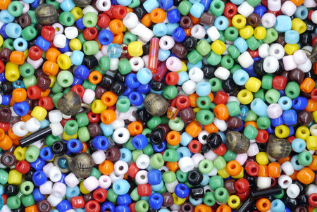Colorful beadsの写真素材