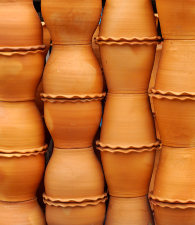 Group of clay vasesの写真素材