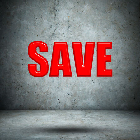 SAVE concrete wallの写真素材