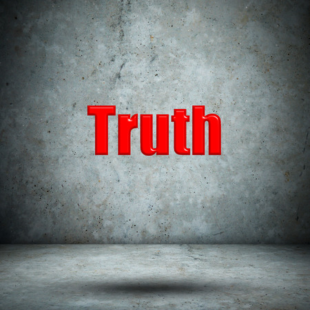 Truth concrete wallの写真素材
