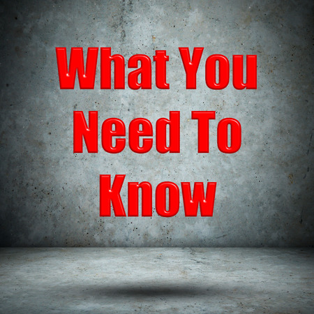 What You Need To Know concrete wallの写真素材