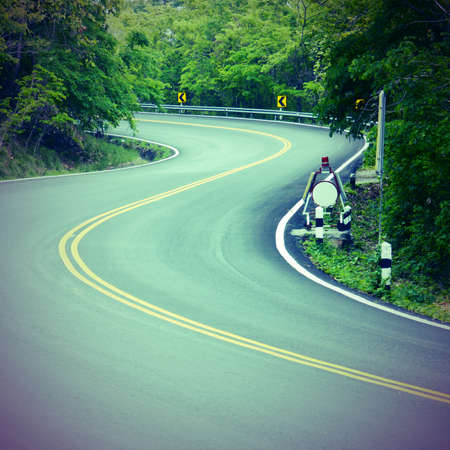 vintage roadの写真素材
