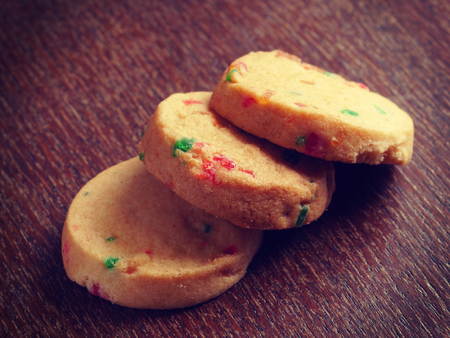  cookies old retro vintage styleの写真素材