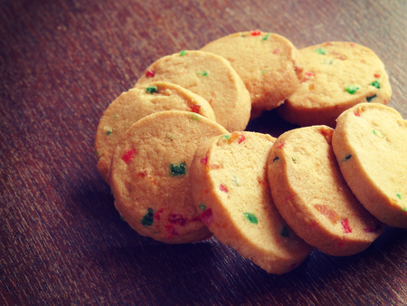 cookies old retro vintage styleの写真素材